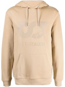 Alpha Tauri hoodie en jersey à logo imprimé - Tons neutres