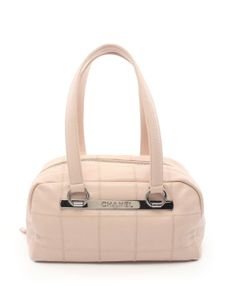 CHANEL Pre-Owned sac porté épaule Choco Bar en cuir (1986-1988) - Rose