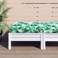 VidaXL Palletkussen bladpatroon 60x60x9,5 cm oxford stof