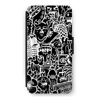 Vexx Black Mixtape: iPhone 11 Flip Hoesje