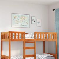 Kinderbed zonder matras massief grenenhout wasbruin 90x200 cm Kinderbed zonder matras massief grenenhout wasbruin 90x200 cm