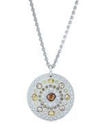 De Beers Jewellers 18kt white gold Talisman Large Medal diamond pendant necklace - Argent - thumbnail