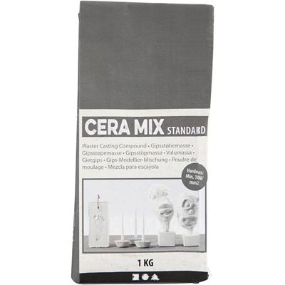 Creativ Company Cera-mix standaard gipsgietmix, lichtgrijs, 1 kg