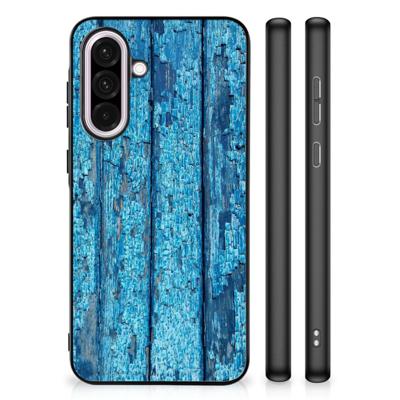 Samsung Galaxy A56 Houten Print Telefoonhoesje Wood Blue
