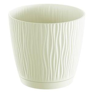 Prosperplast Plantenpot - kunststof - creme wit - D15 x H14 cm