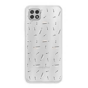 Hipster stripes: Samsung Galaxy A22 4G Transparant Hoesje