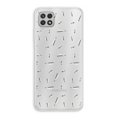 Hipster stripes: Samsung Galaxy A22 4G Transparant Hoesje