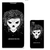 Mobiel BookCase Samsung Galaxy A41 Skull Hair