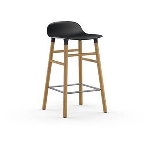 Normann Copenhagen Form Barkruk Low 65 cm - Eiken - Zwart