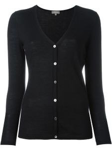 N.Peal cardigan en maille fine - Noir