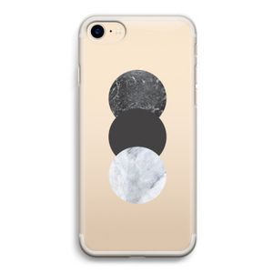 Marmeren cirkels: iPhone 7 Transparant Hoesje