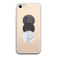 Marmeren cirkels: iPhone 7 Transparant Hoesje