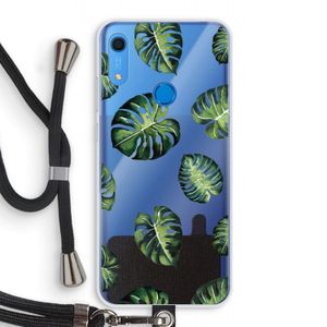 Tropische bladeren: Huawei Y6s Transparant Hoesje met koord
