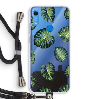 Tropische bladeren: Huawei Y6s Transparant Hoesje met koord