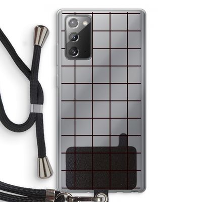 Rooster: Samsung Galaxy Note 20 / Note 20 5G Transparant Hoesje met koord