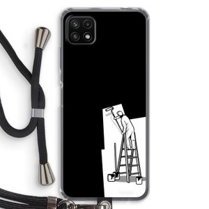 Musketon Painter: Samsung Galaxy A22 5G Transparant Hoesje met koord