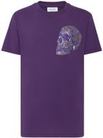 Philipp Plein t-shirt en coton à logo imprimé - Violet