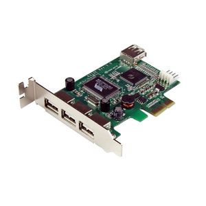 StarTech.com 4-poort PCI Express Low Profile High Speed USB-kaart