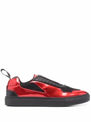 Ferrari baskets à effet métallisé - Rouge