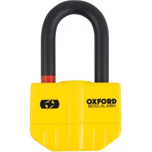 OXFORD Boss Alarm 14, Schijfremslot voor de moto, Geel