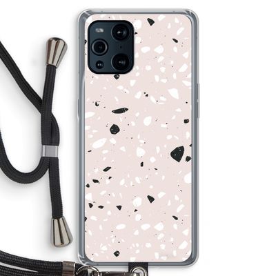 Terrazzo N°20: Oppo Find X3 Pro Transparant Hoesje met koord