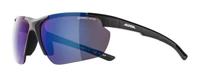 ALPINA Fietsbril DEFEY HR kleur ZWART Glas BLAUW SPIEGLEIDING Cat.3