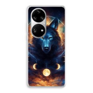 Wolf Dreamcatcher: Huawei P50 Pro Transparant Hoesje