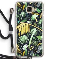 Tropical Palms Dark: Samsung Galaxy A5 (2016) Transparant Hoesje met koord