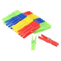 Kunststof wasknijpers - 24x - 4 kleuren per set - 8 cm