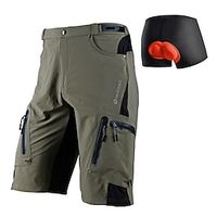 Gelukkig Voor heren Wielrenondershorts Fietsbroek Wielrenshorts Fietsen Short / Broekje Gewatteerde shorts Comfortabel Passend Bergracen Sport 3D-pad Sneldrogend Draagbaar Reflecterende rand Bos Lightinthebox - thumbnail