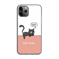 GSM poes: iPhone 11 Pro Max Transparant Hoesje