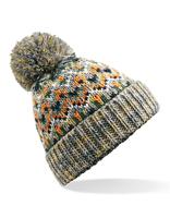 Beechfield CB458 Blizzard Bobble Beanie - Forager Fusion - One Size