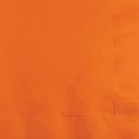 Oranje servetten 20 stuks - thumbnail