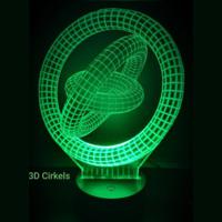 3D LED LAMP - 3 CIRKELS
