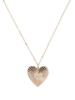 Zoë Chicco collier Radiant Cœur en or 14ct pavé de diamants