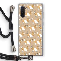 Doggy: Samsung Galaxy Note 10 Transparant Hoesje met koord