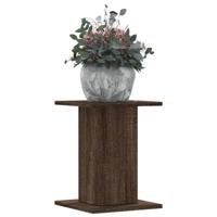 Plantenstandaards 2 st 30x30x40 cm bewerkt hout bruin eiken