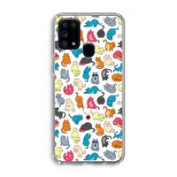 Kleurrijke katten: Samsung Galaxy M31 Transparant Hoesje