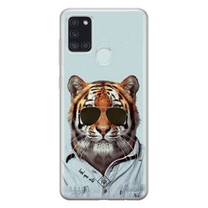 Samsung Galaxy A21s siliconen hoesje - Tijger wild