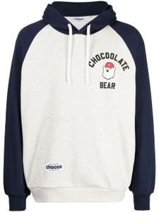 CHOCOOLATE hoodie à logo imprimé - Bleu