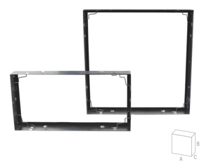 Filterframe 305x610x75 voor paneel-, zakken-, en compact filters
