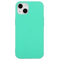 iPhone 15 Anti-Vingerafdruk Mat TPU Hoesje - Cyan - thumbnail