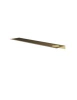 Hotbath &More Planchet 60 cm inclusief bevestigings rails met 1 uitsparing voor een zeepdispenser of beker Geborsteld messing PVD