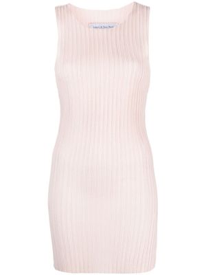 Ludovic de Saint Sernin robe en maille à design nervuré - Rose
