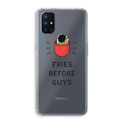 Fries before guys: OnePlus Nord N10 5G Transparant Hoesje