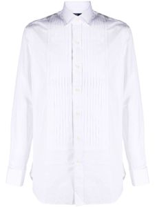 Polo Ralph Lauren chemise en coton à fines rayures - Blanc