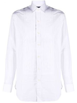 Polo Ralph Lauren chemise en coton à fines rayures - Blanc