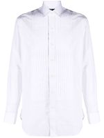 Polo Ralph Lauren chemise en coton à fines rayures - Blanc - thumbnail