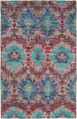 Rezas - Sari Silk - TX 3420, Multicolour (Blue) - 140x200