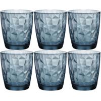 Tumbler drinkglazen - 18x - blauw - 300 ml - waterglazen - glazen